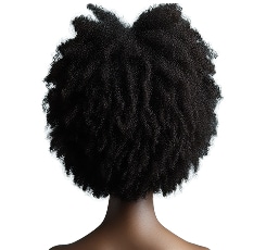 Femme noir aux cheveux crépus
